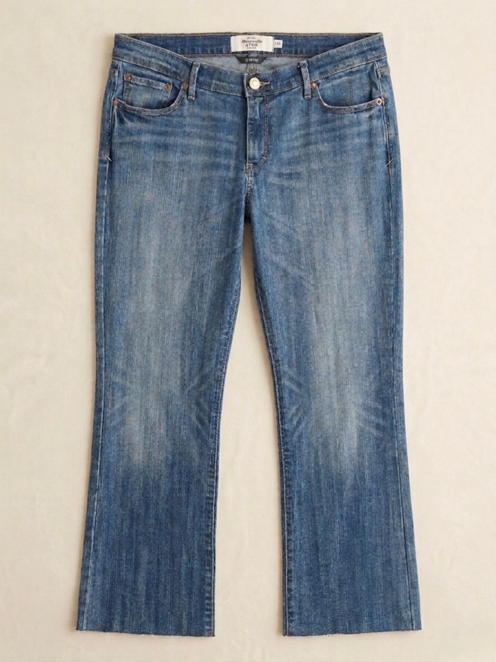 Abercrombie & Fitch Blue Wide-Leg Jeans